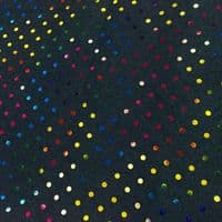Luxury DENIM Foil POLKA DOT Fabric Material - BLUE